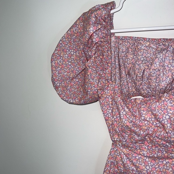 LAIT COLLECTION STACEY PUFF SLEEVE CUTOUT DRESS xs - Picture 4 of 12